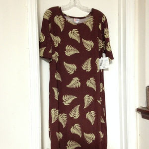 NEW LuLaRoe 2XL Julia Dress - Leaves - NWT UNICORN